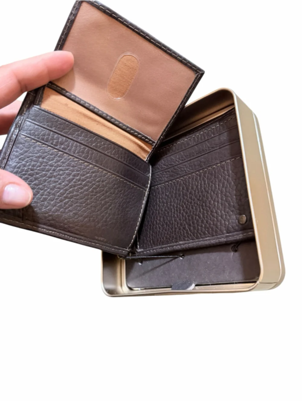 Men's Carhartt Pebble Leather Passcase Wallet One Size Brown